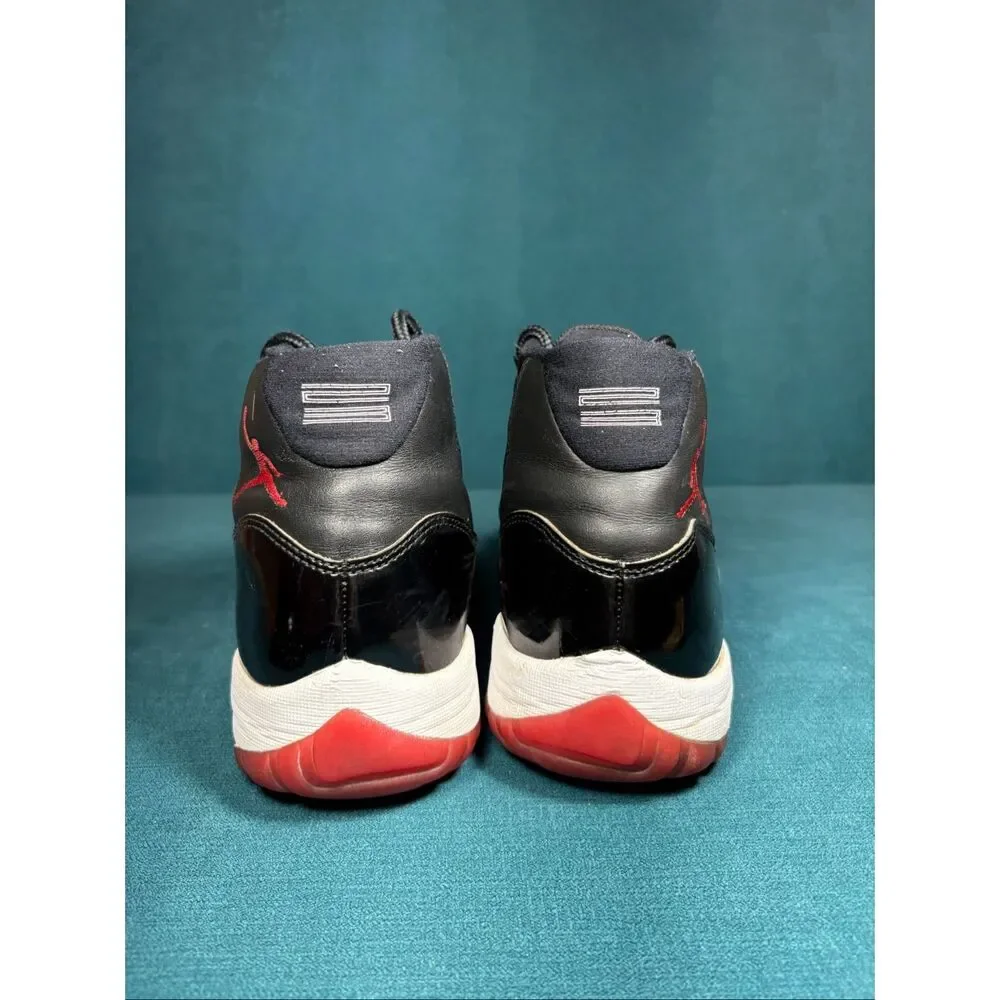 Nike Air Jordan 11 Retro Bred Playoffs 2019 Black Red White 378037-061 Men’s Siz